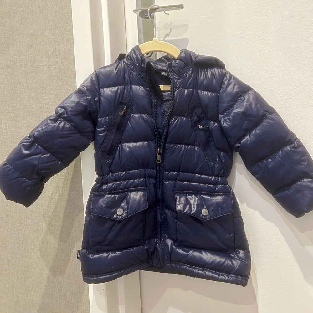 Ralph Lauren Navy Blue Puffer Coat size 3T